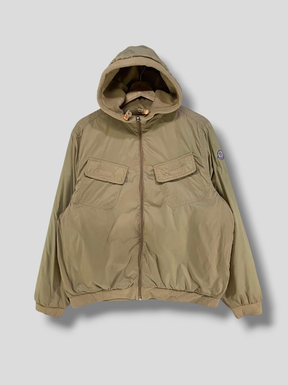 Vintage Moncler Husky Trevira Reversible Hoodie Jacket Designer