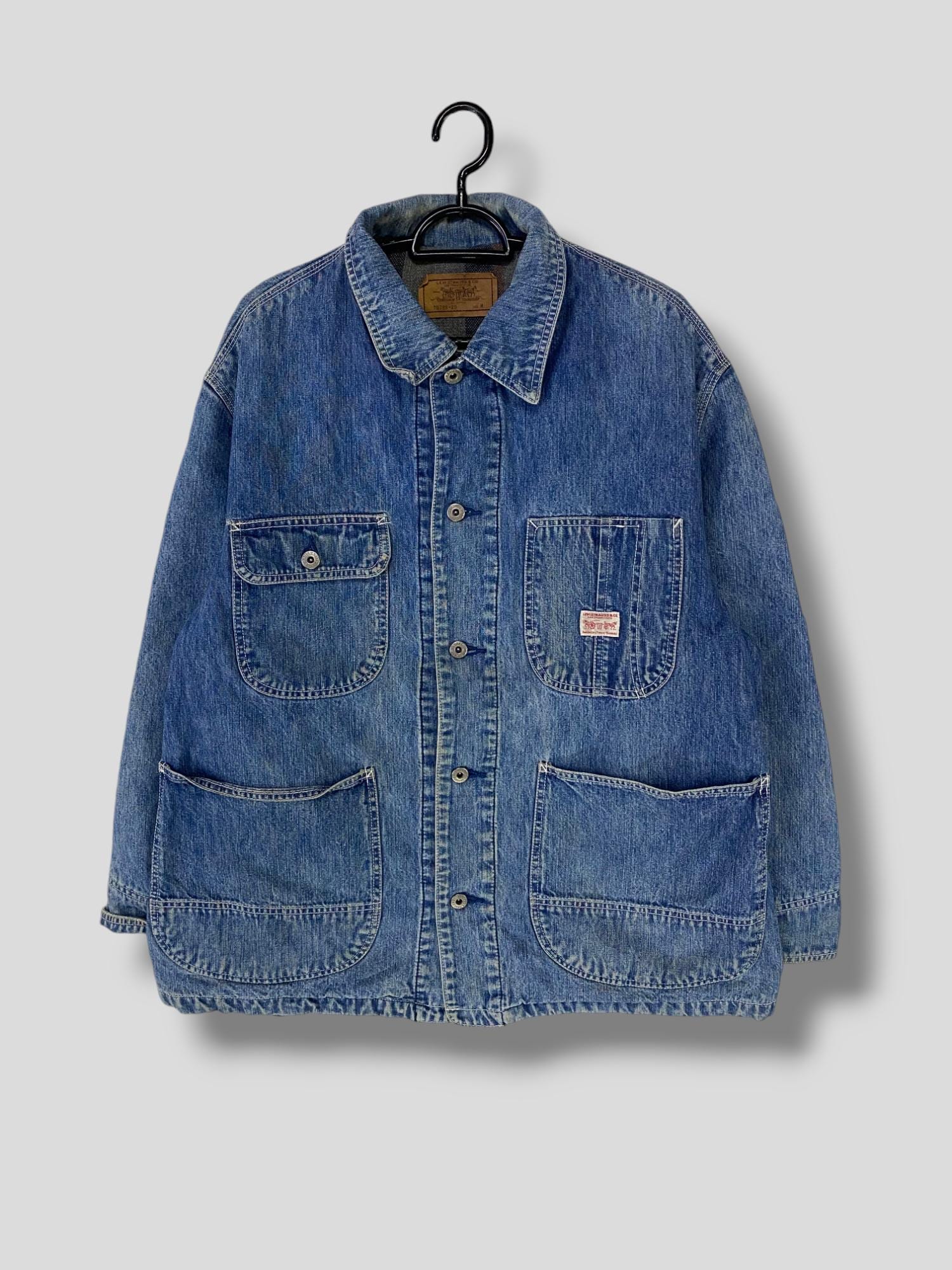 Vintage Levis Blanket Lined Denim Chore Jacket Workwear Casual