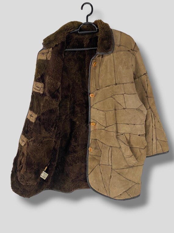 Vintage Countdown Roots patchwork sheep skin shea… - image 3