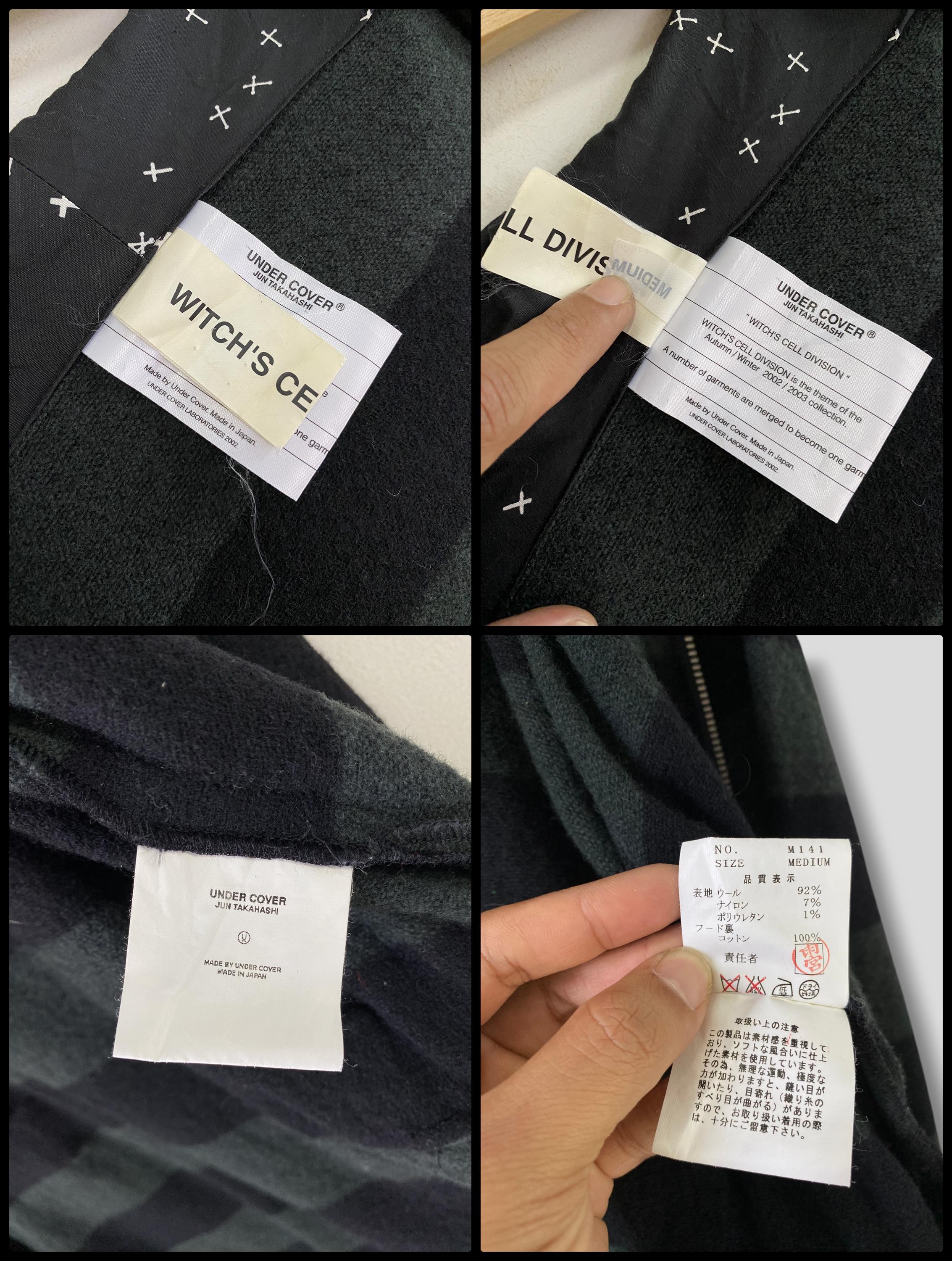 AW02 Undercover Witch's Cell Division Wool Hoodie Coat Jun