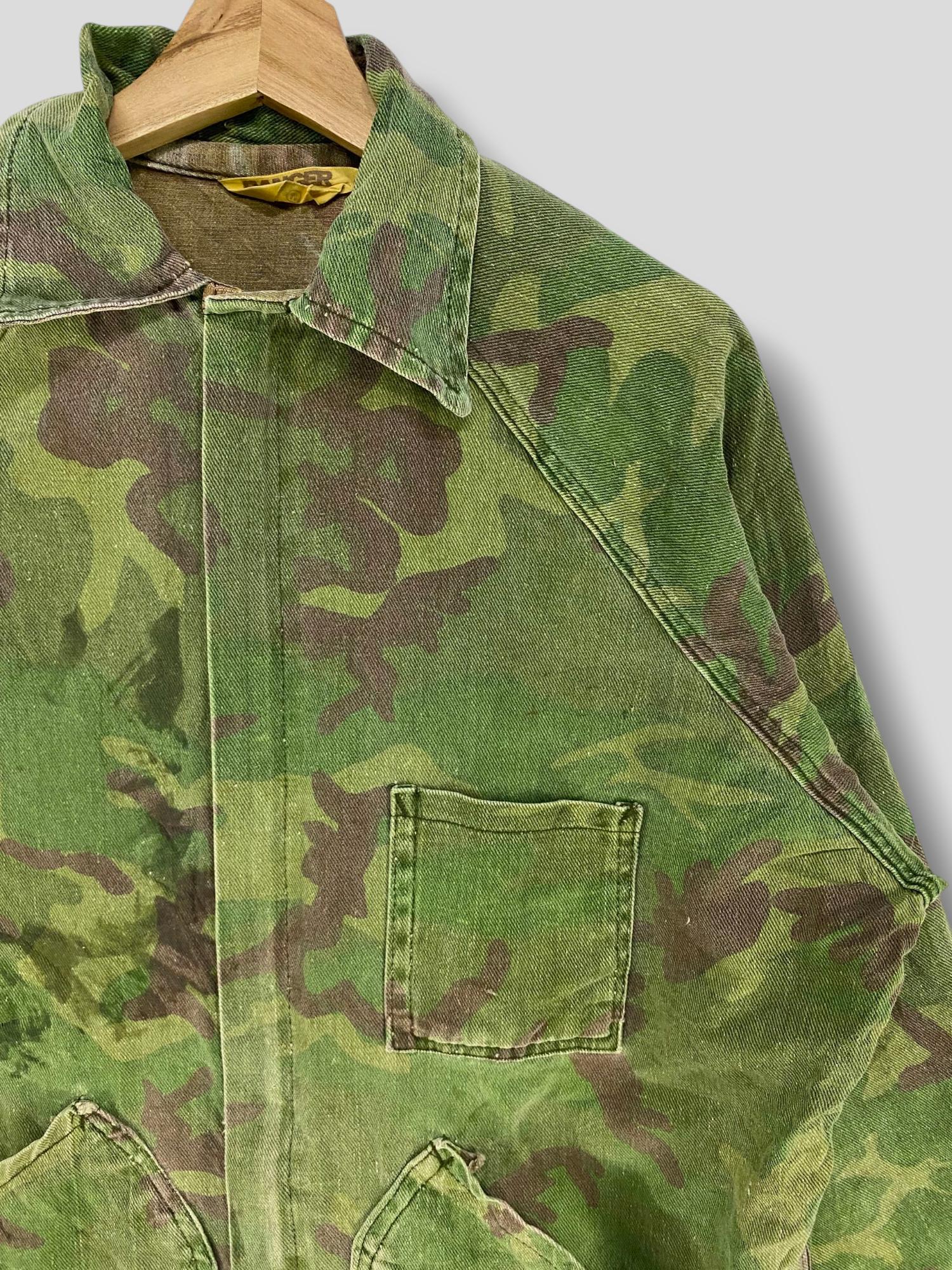 Vintage 70s Ranger Camo Reversible Distressed Hunting Jacket