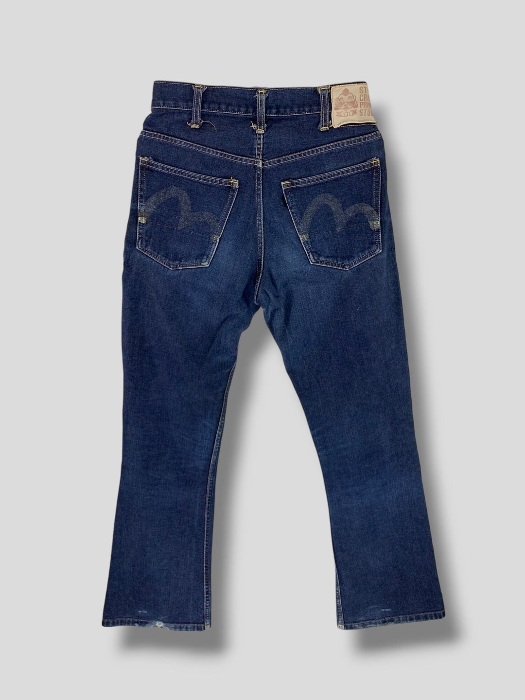 Vintage 90s Evis (evisu) Lot 2516 Hand Painted Logo Jeans Japanese