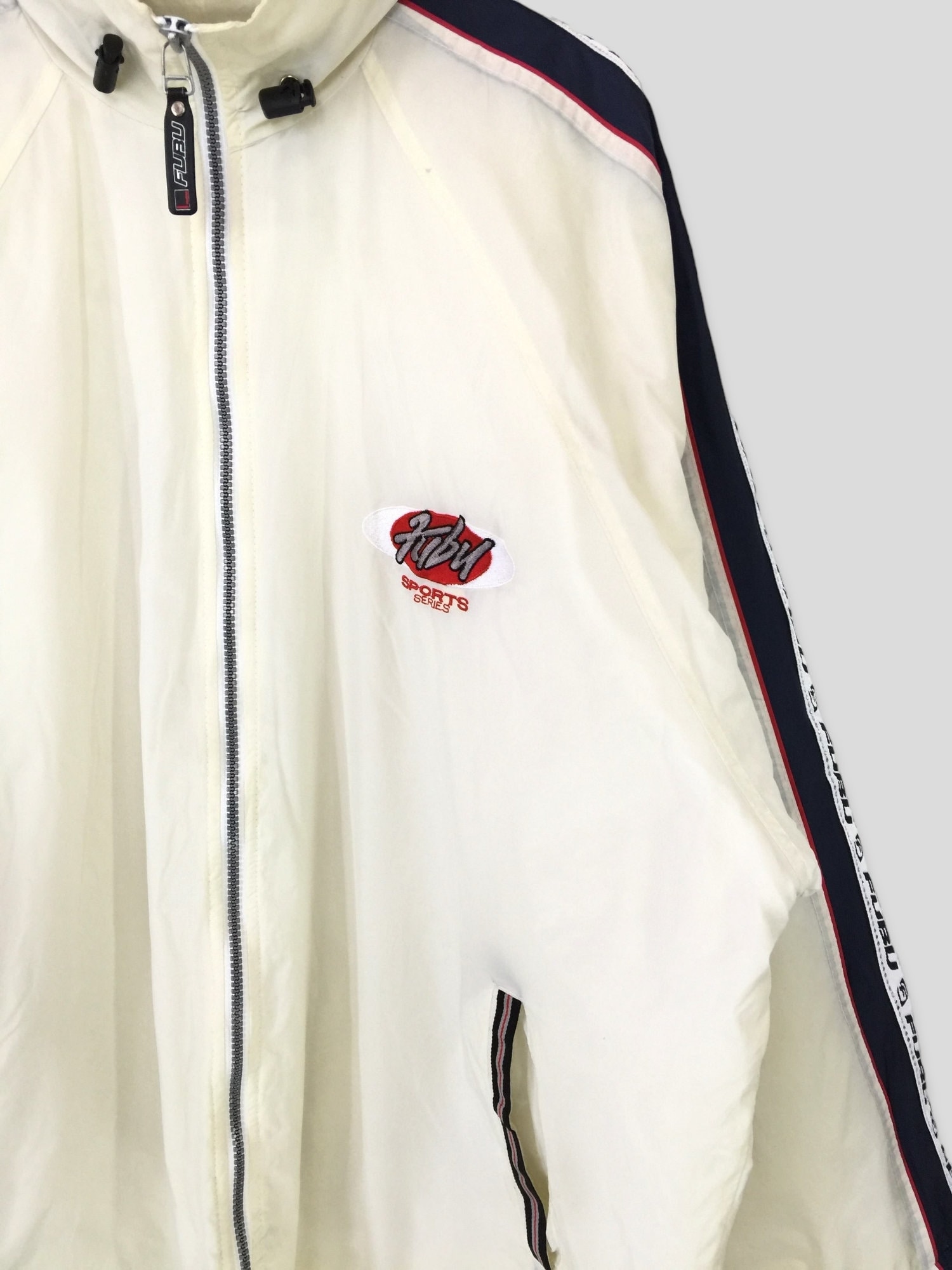 Vintage 90s Fubu Sport Series Embroidered Logo Jacket Hip