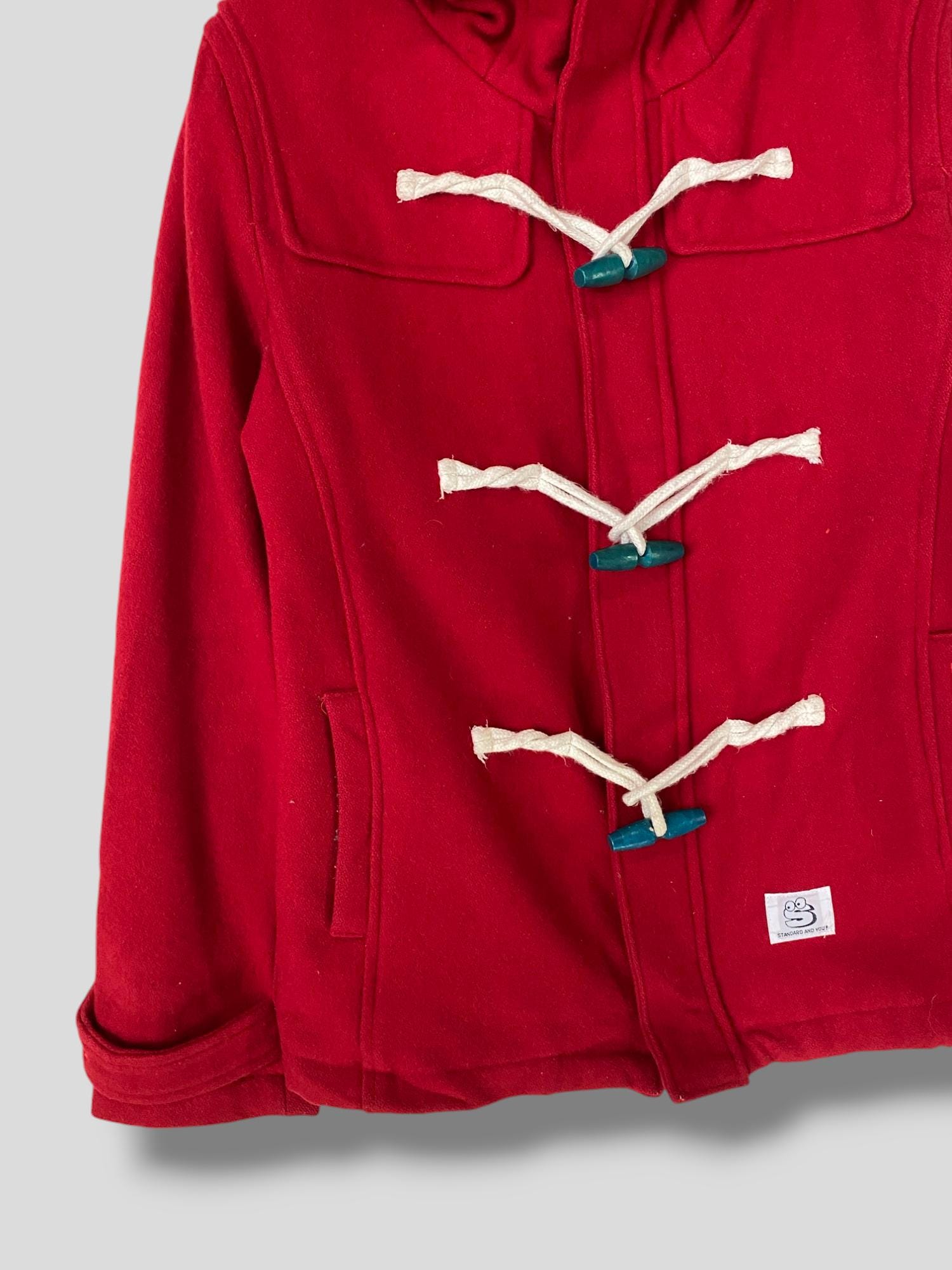 Vintage Y2K SAY Standard and You Wool Hoodie Duffle Jacket