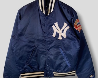 Vintage 90s New York Yankees Quilted Lined Starter Varsity Jacket