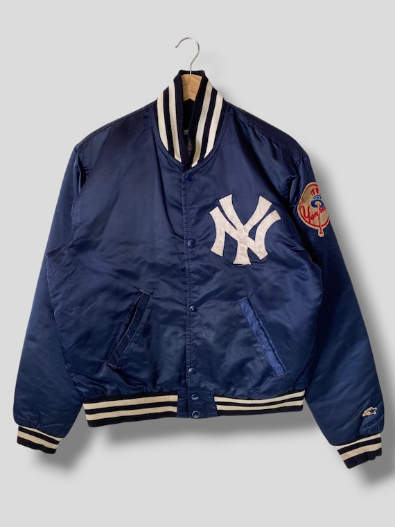 Vintage 90s New York Yankees Quilted Lined Starter Varsity Jacket