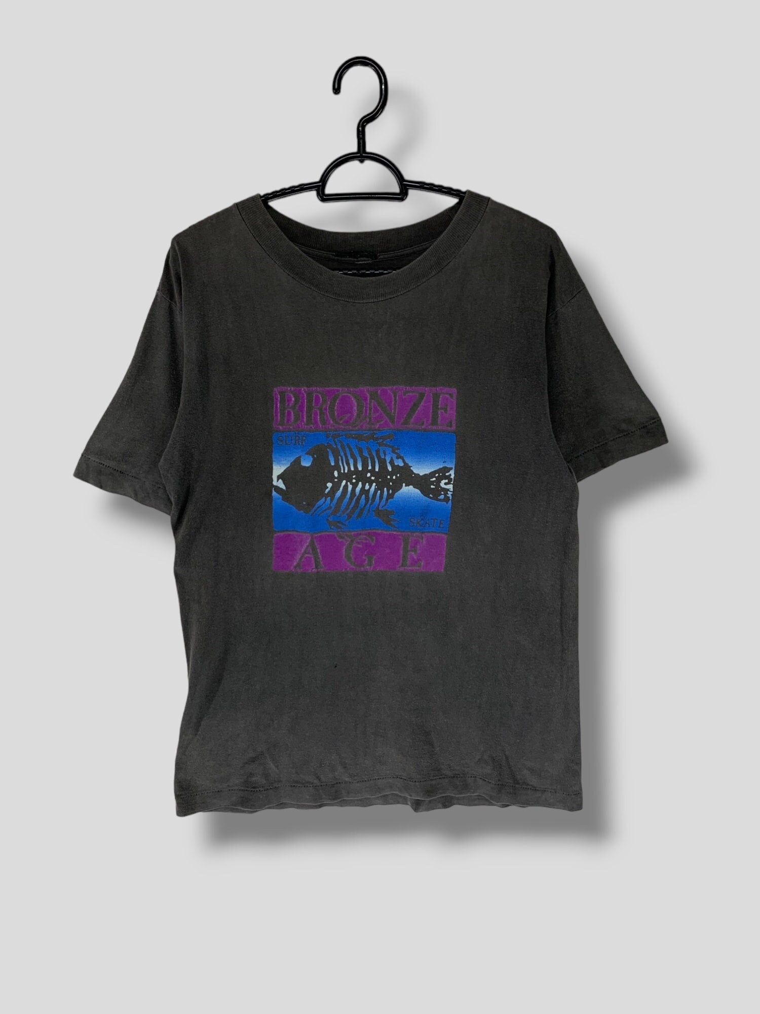 Vintage 90s Bronze Age Skate T-shirt Collectible Skateboard 