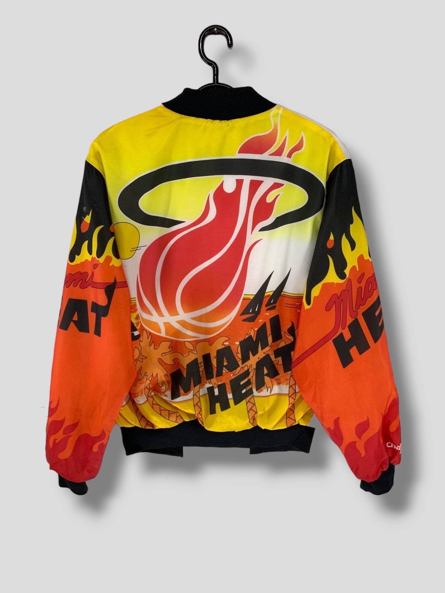 MIAMI HEAT NBA © DENIM BOMBER JACKET - Black