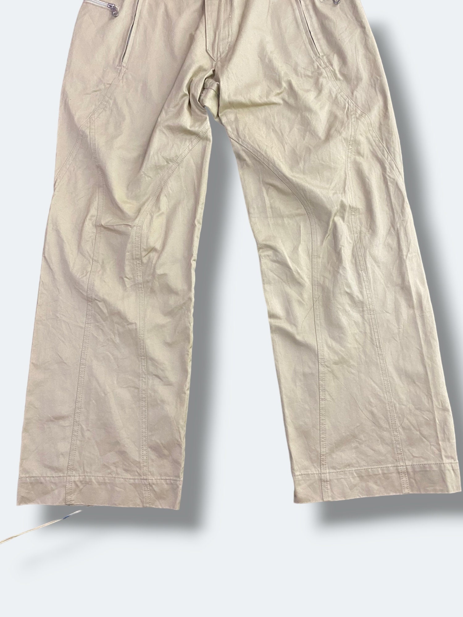 Size 35 Vintage Y's Yohji Yamamoto Canvas Cinch Back Work