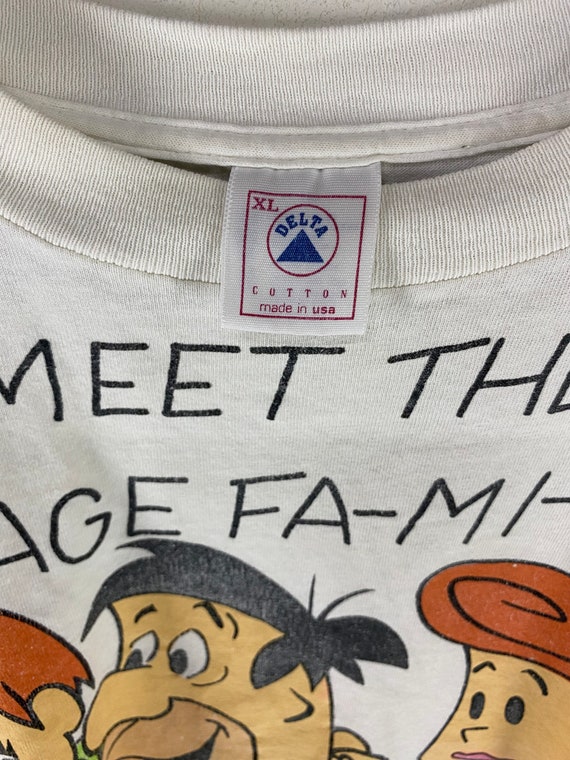 Vintage 90s the Flintstones Allover Print Tshirt American Animated 
