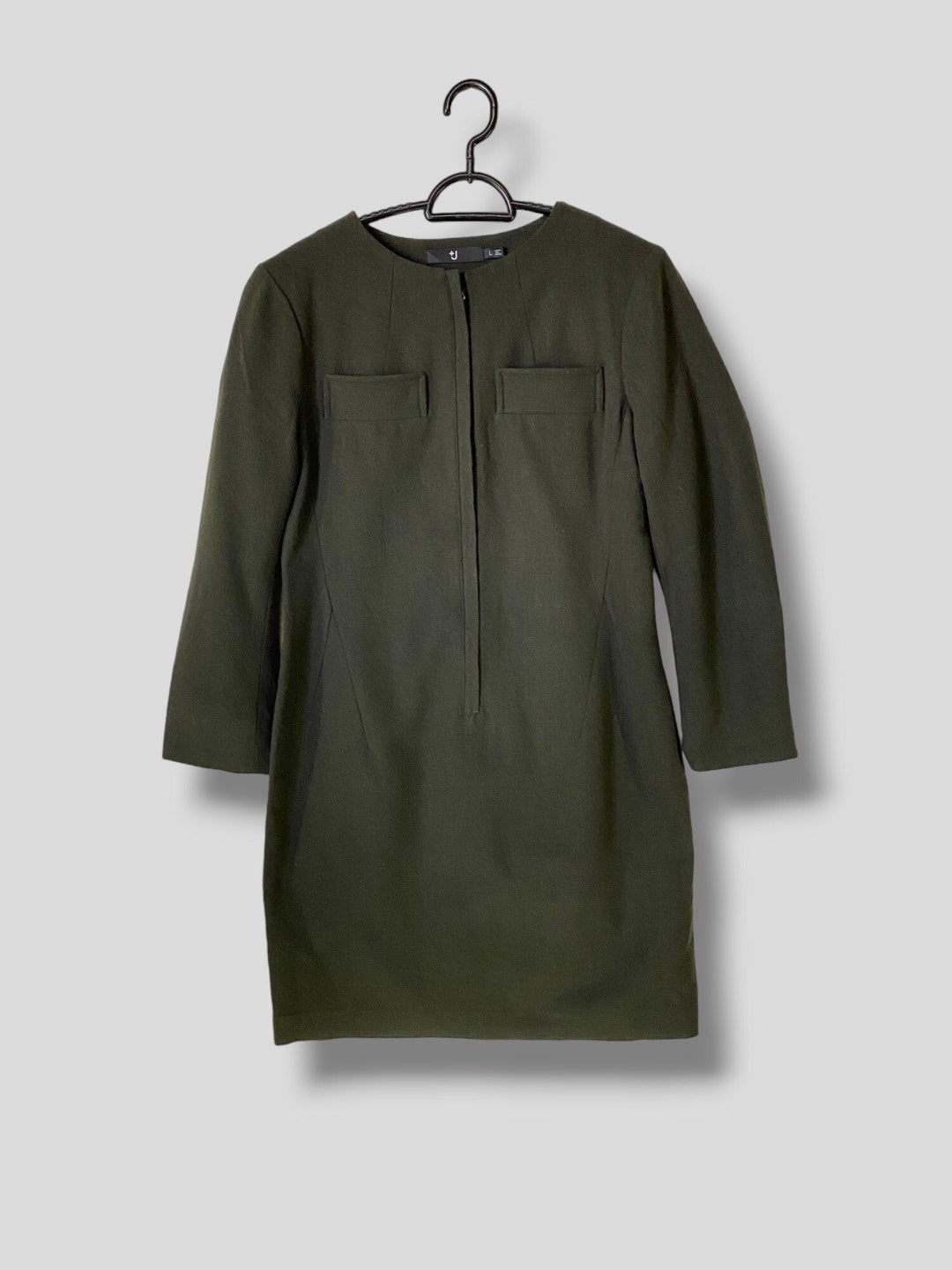 Jill Sander +J and Uniklo Wool Blend Pocket Dress Designer Casual Preppy  Womenswear Midi Dress Green Medium - Etsy Israel