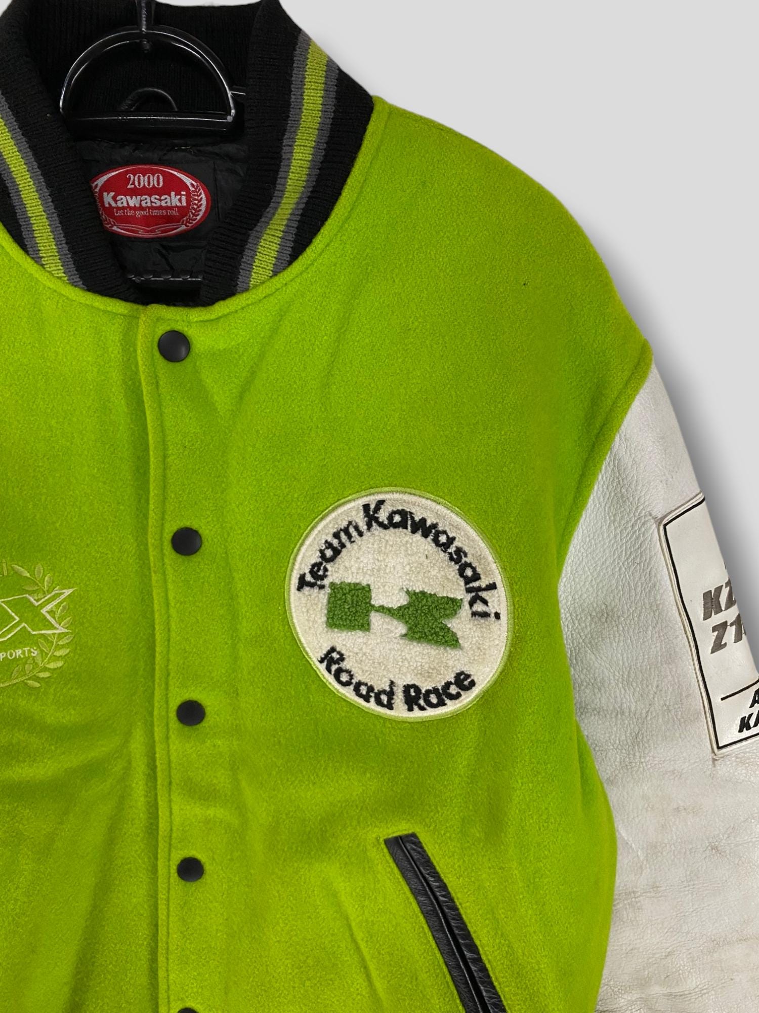 Vintage Kawasaki ZRX Wool Leather Varsity Jacket Japanese Vintage Kawasaki ZRX Wool Leather Varsity Jacket Japanese