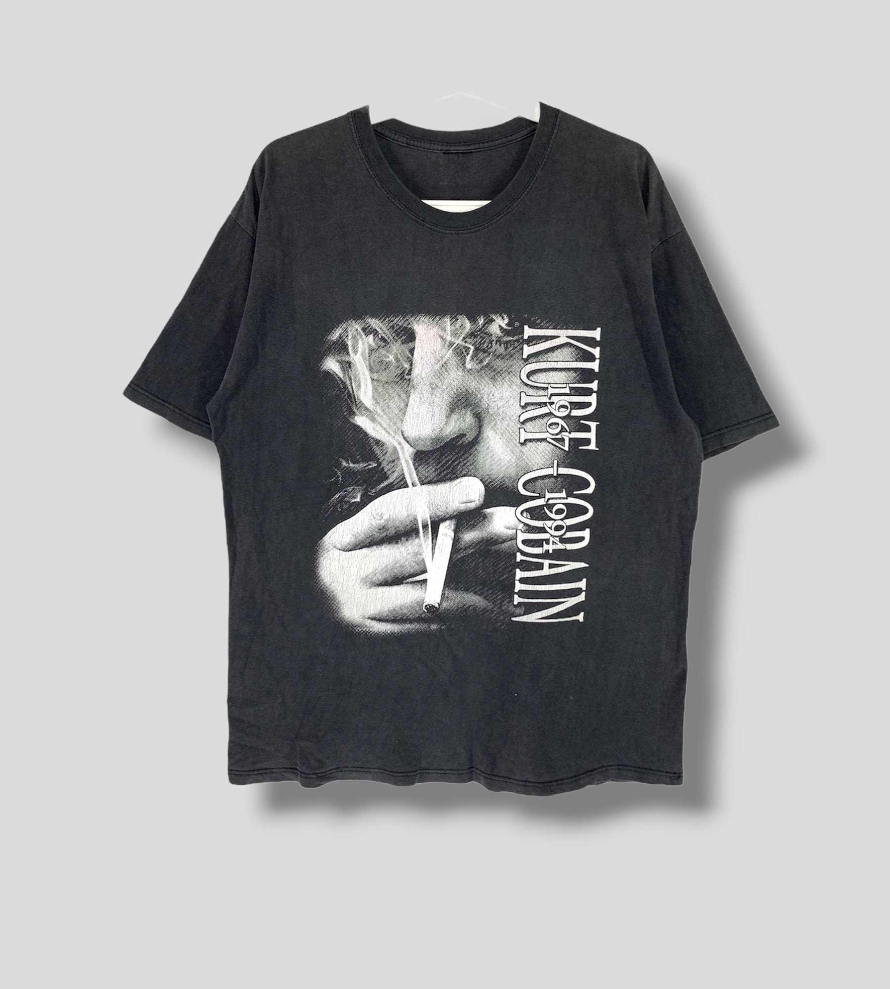 Vintage 90s Kurt Cobain Memorial Tshirt Nirvana Grunge Rock