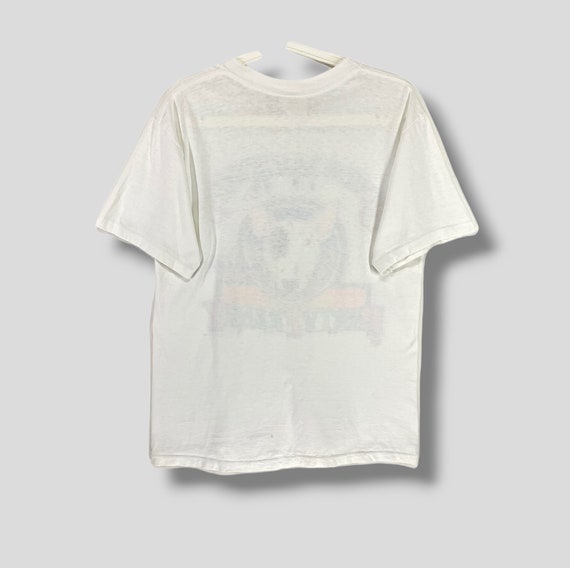 トップス 80s- White see-through shirt Vintage White Sheer Blouse With Embroidery Details, Elegant