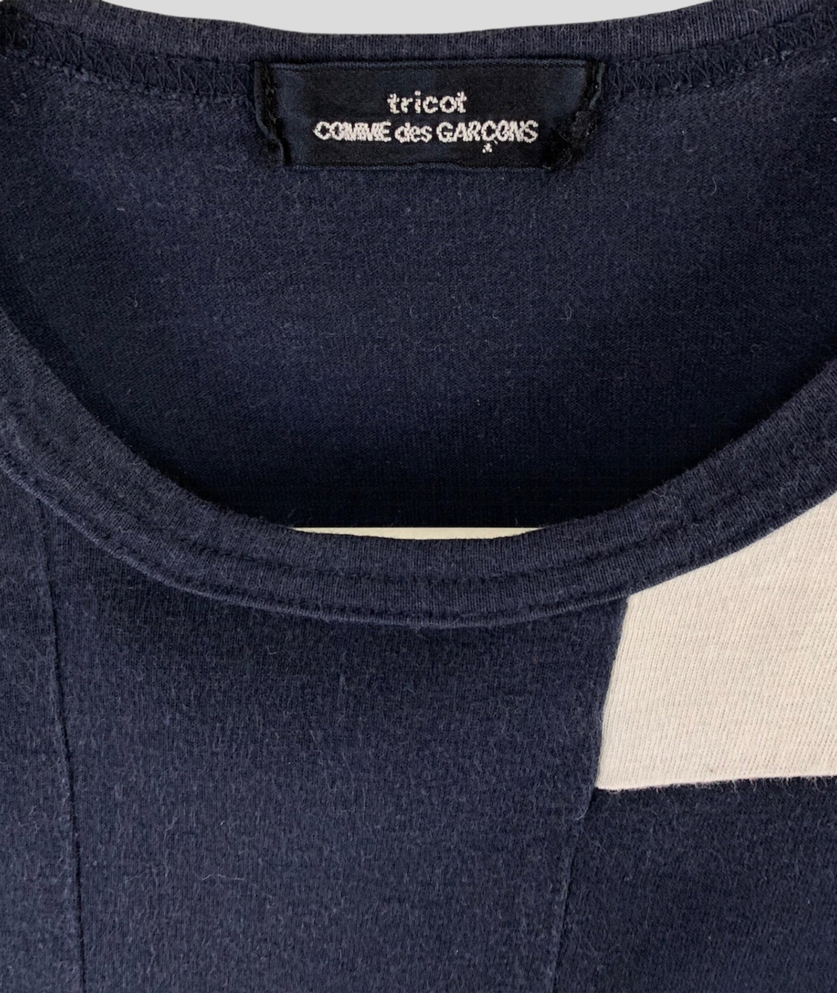 Vintage Tricot Comme Des Garcons Patchwork Split Tshirt