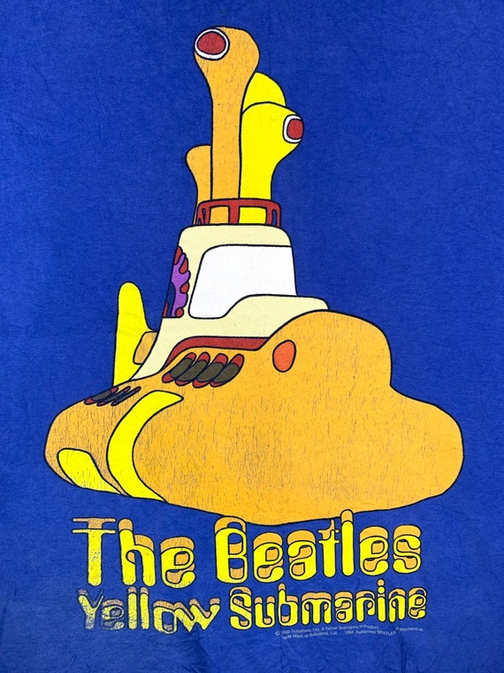 Vintage 90s the beatles yellow submarine tshirt e… - image 3