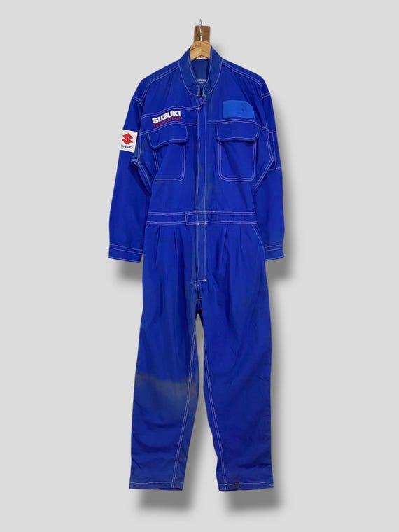 Vintage Suzuki Technical Staff Works Coverall Japanese Motorcycle