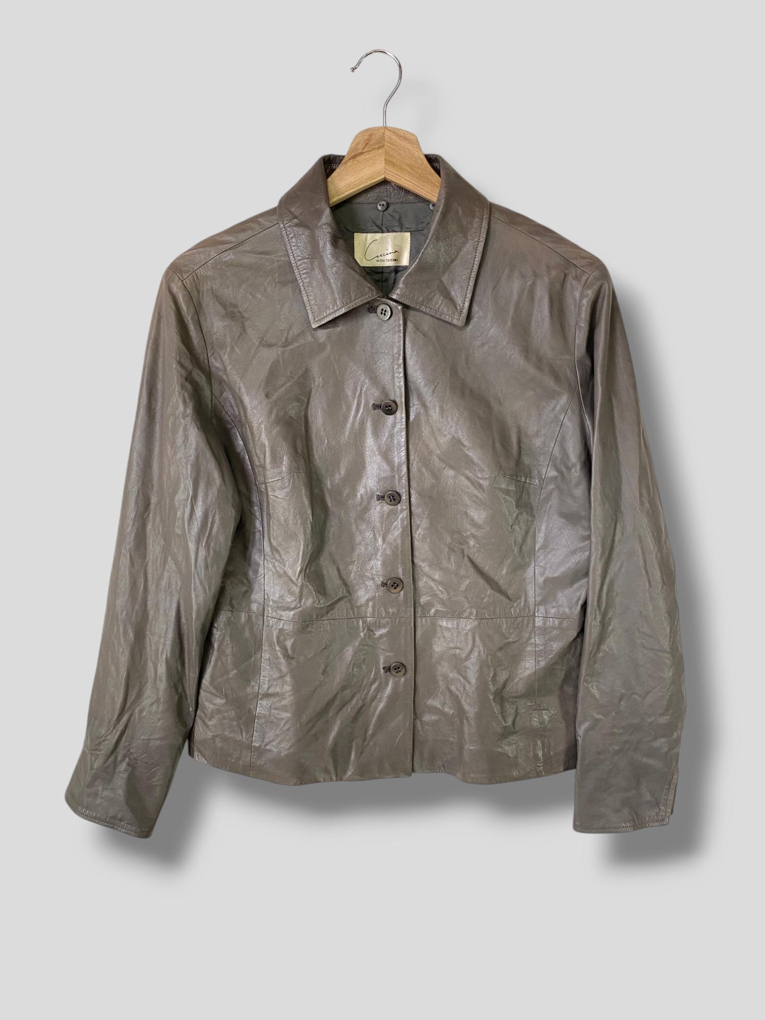 Cucina KATOH TSUTOMU クチーナ　羊皮　ジャケット　レディース ヴィンテージ クチーナ カトウツトム ソフトシープスキンレザー