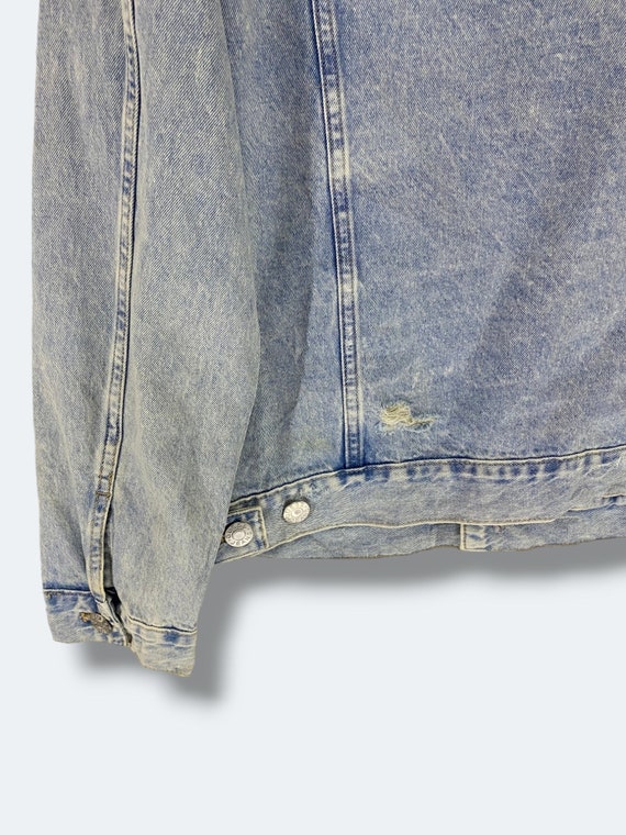 Vintage Y2k Guess distressed denim jacket streetw… - image 9