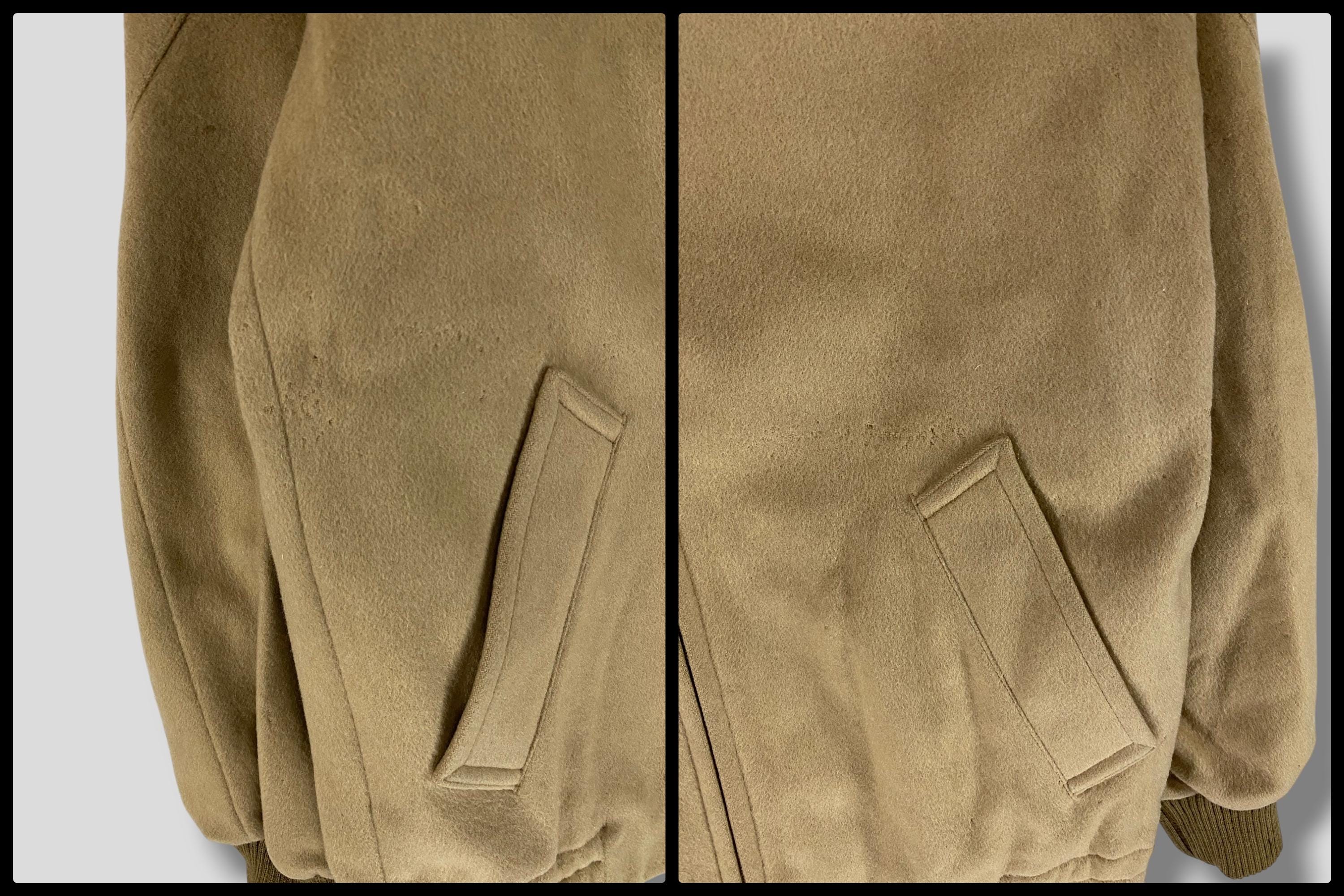 Vintage 70s Burberrys Nova Check Lined Wool Bomber Jacket Designer