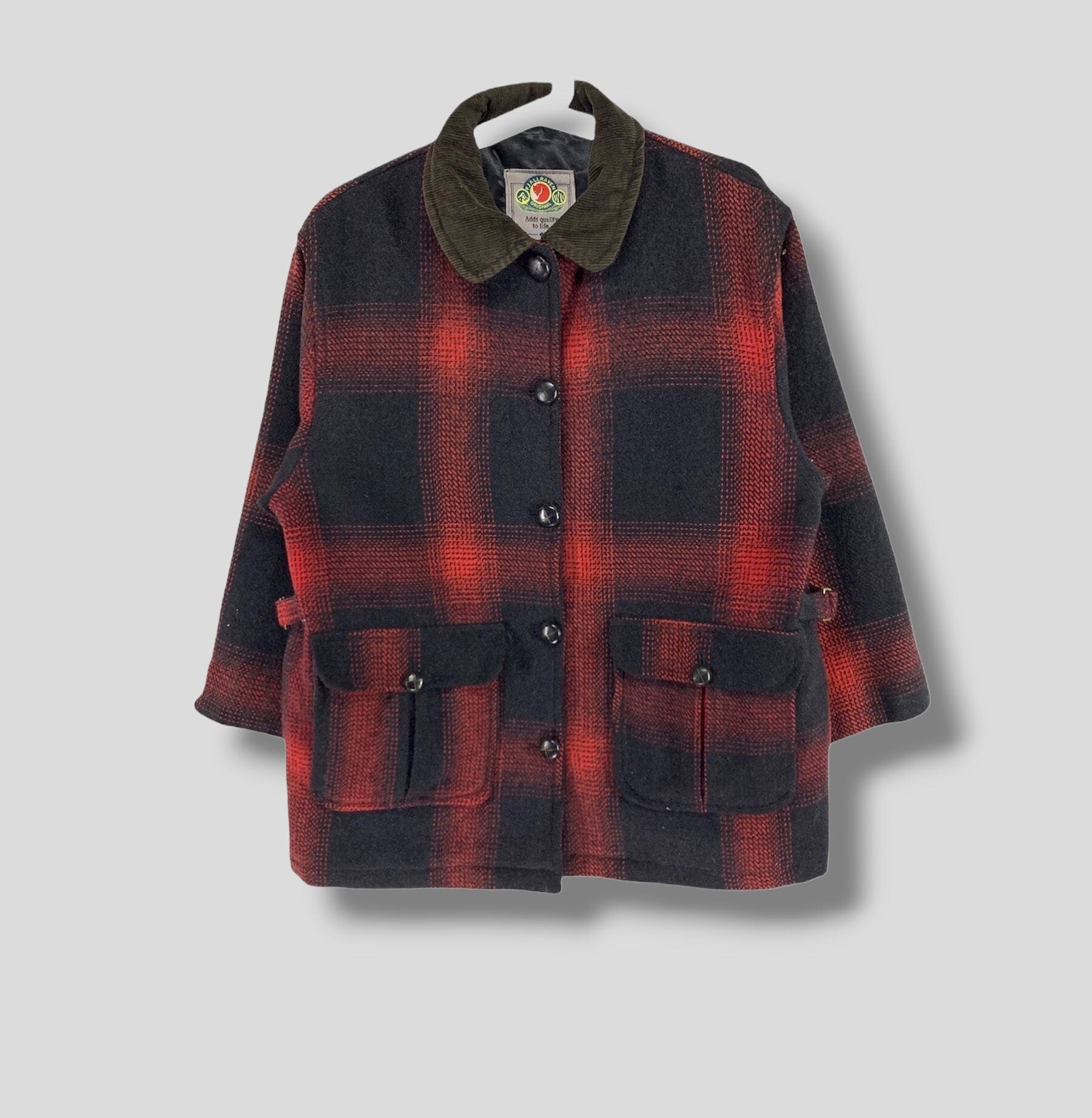 ジャケット・アウター 90s pendleton ombre check wool half coat 40 S Vintage Pendleton Ombre Check Tailored Jacket | eBay