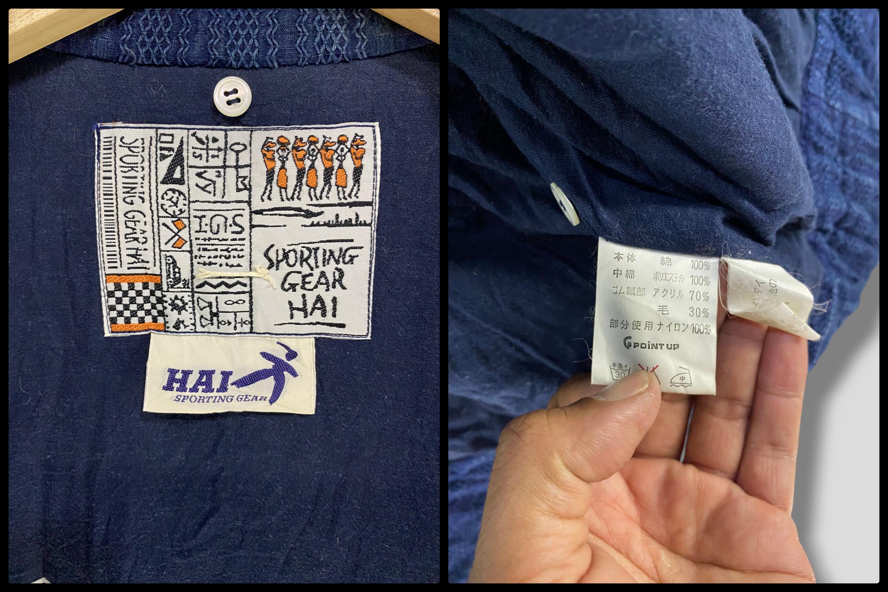 Vintage 80s Issey Miyake Sporting Gear Hai Natural Indigo Sashiko
