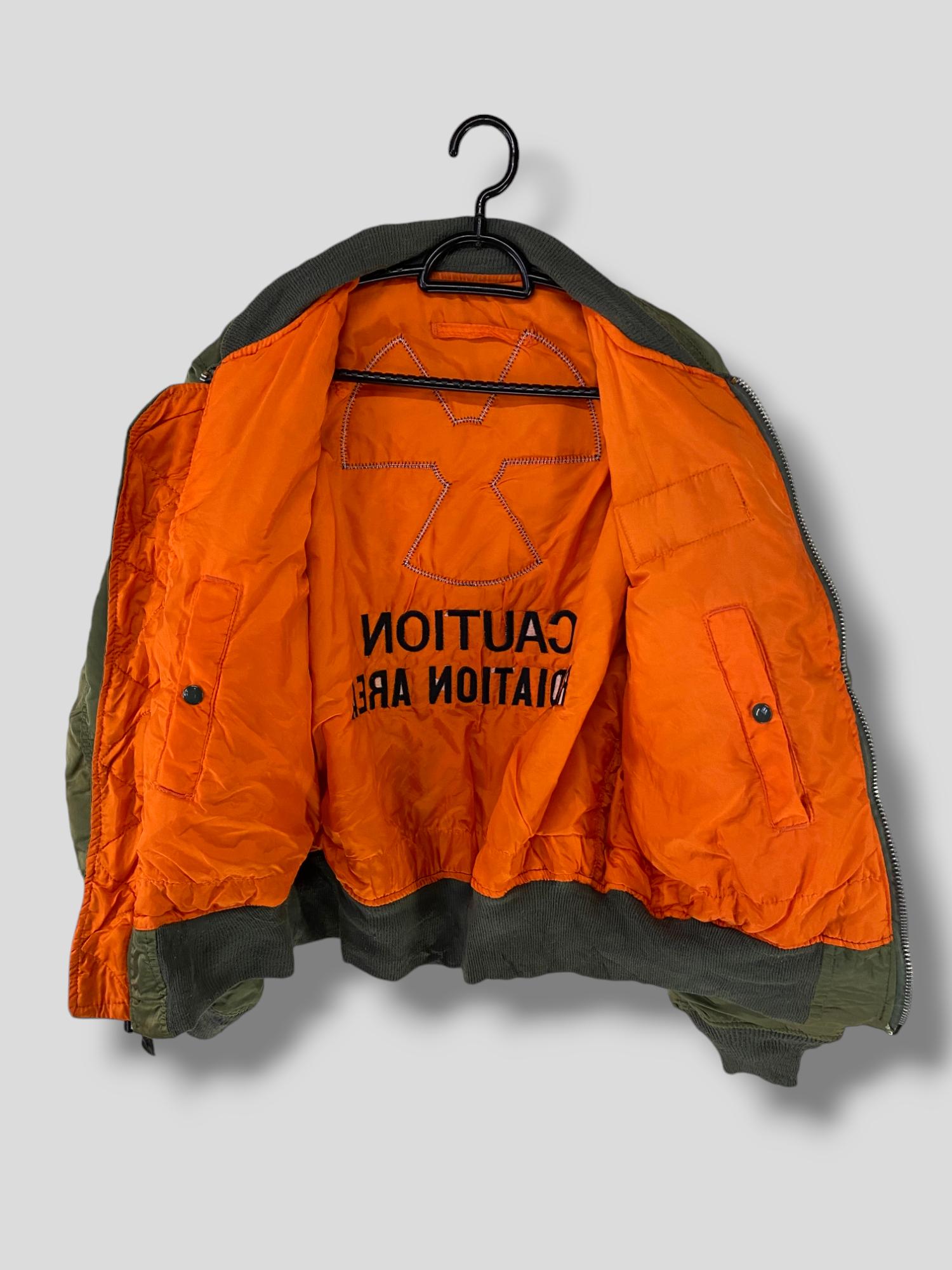 Vintage 90s Alpha Industries Embroidered Logo Army Navy Surplus MA