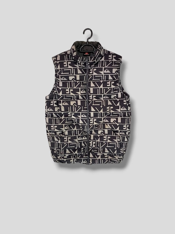 Vintage Y2K Quiksilver allover print quilted puff… - image 1