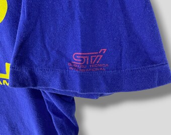 Vintage 90s Subaru 555 World Rally Team Tshirt Subaru Impreza STI