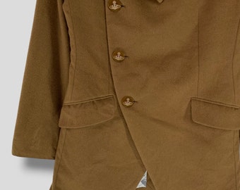 Vintage Vivienne Westwood Man Asymmetrical Wool Coat