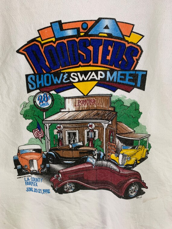 Vintage 90s Los angeles roadster show meet sweats… - image 3