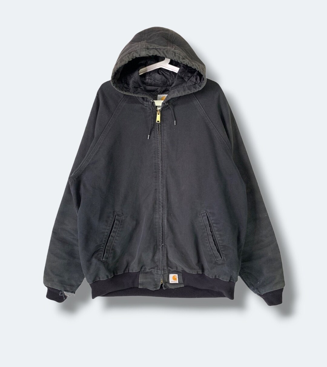 ビンテージ　Carhartt 3XL 黒 Duck jacket hoodie VINTAGE CARHARTT BLACK HOODED ACTIVE JACKET J131BLK SIZE 3XL