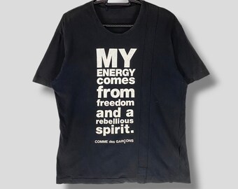 ★良品★コムデギャルソン　自由を着るＴシャツ 自由を着る ロゴ Tシャツ | ブランド古着の買取・委託販売 KLD