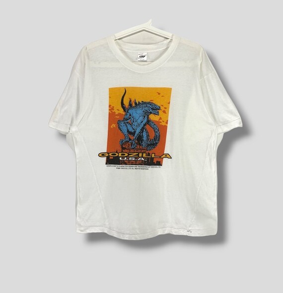 Vintage 90s Godzilla Usa Toho Film Promo Tshirt Science Vintage 90s Godzilla Usa Toho Film Promo Tshirt Science