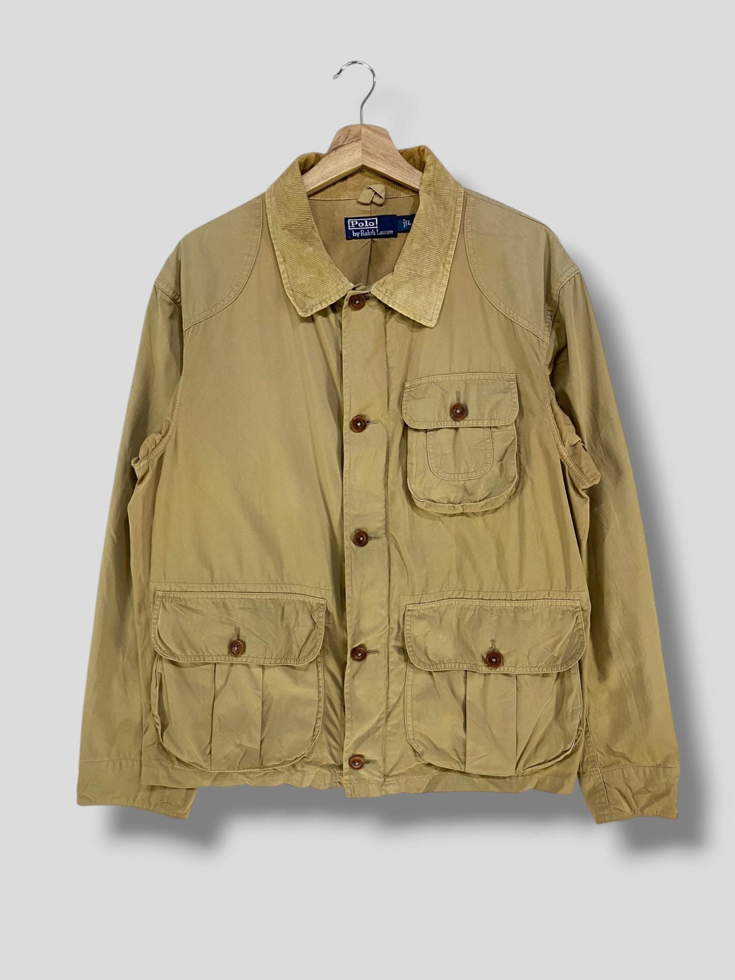 Vintage 90s Polo Ralph Lauren Corduroy Collar Hunting Jacket