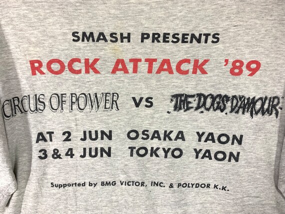 Vintage 80s The Dogs D'Amour rock attack japan to… - image 6