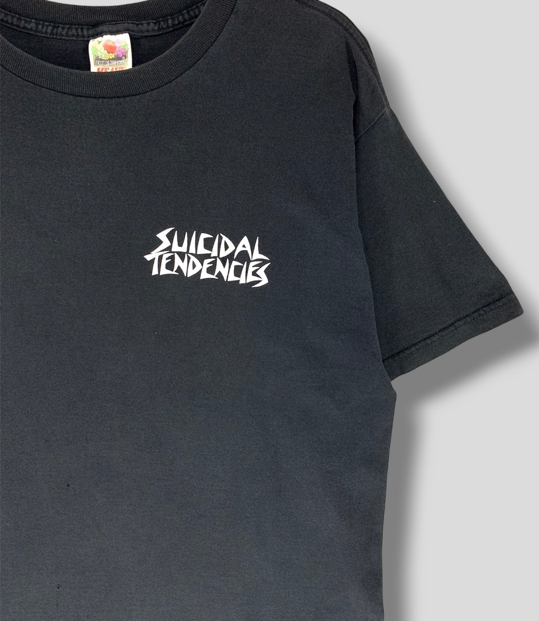 【SATIIIZ】Neden printed patch short-sleeved T-shirt Vintage 90s Suicidal Tendencies Institutionalized Tshirt