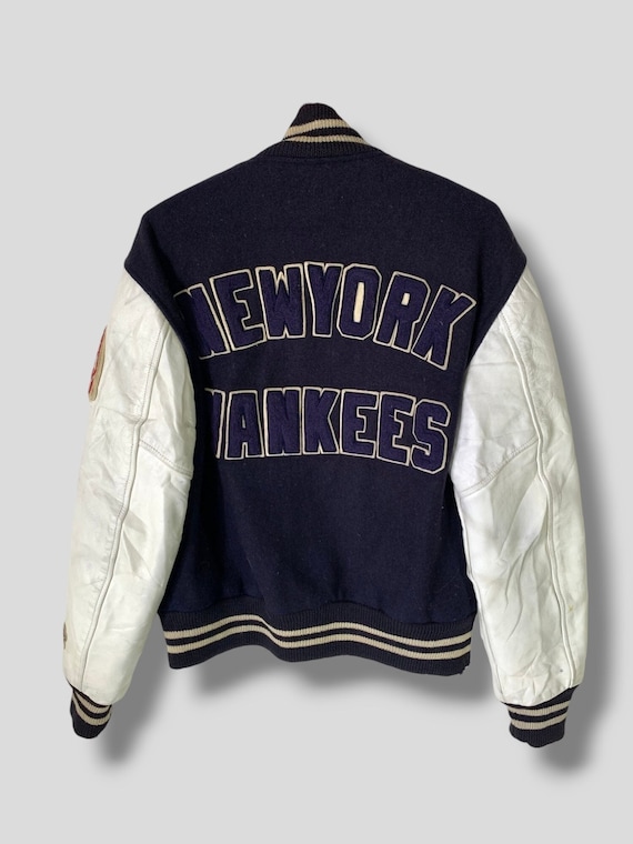 80s STARTER New York Yankees スタジャン L Vintage 80s New York Yankees Embroidered Logo Starter Leather