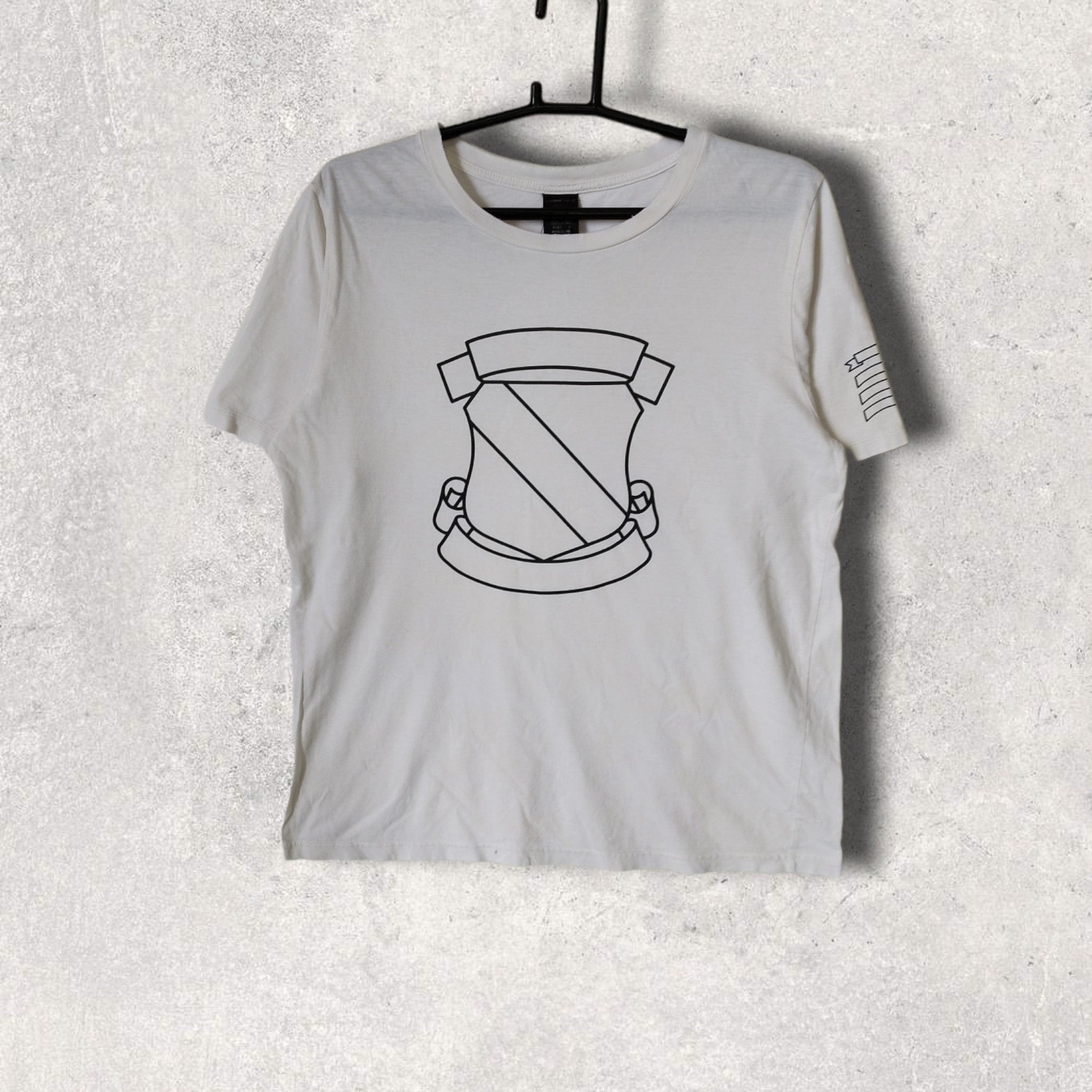 Number (n)ine Shield Logo Distressed Tshirt Japanese