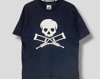 Vintage Jackass the movie tshirt Johnny Knoxville American reality slapstick comedy film MTV jackass skull tee black medium