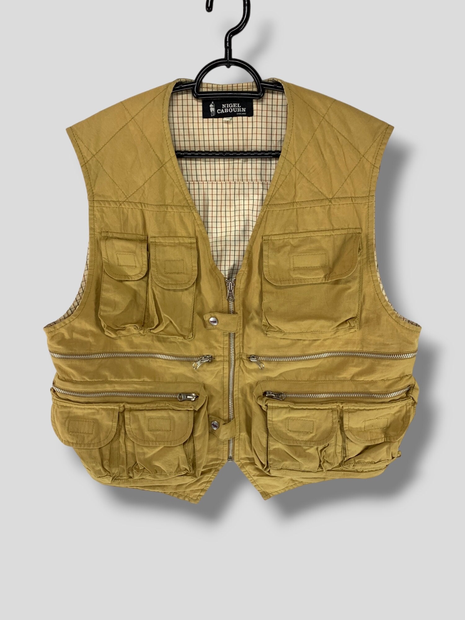 トップス Nigel Cabourn ARMY VEST Vintage Nigel Cabourn Multipocket Tactical Vest Designer