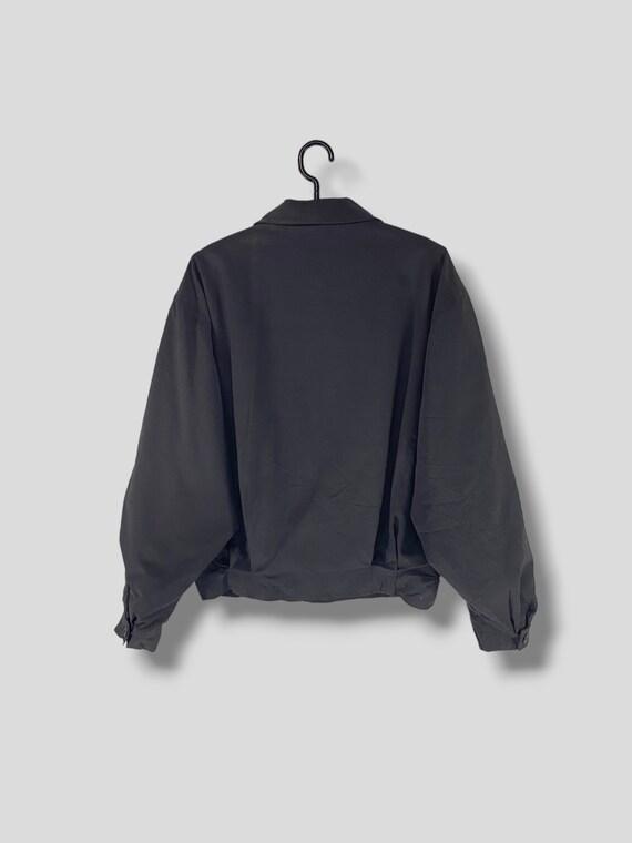 Vintage Avanti Mikrofaser Bomber Jacket Rave Streetwear Casual 