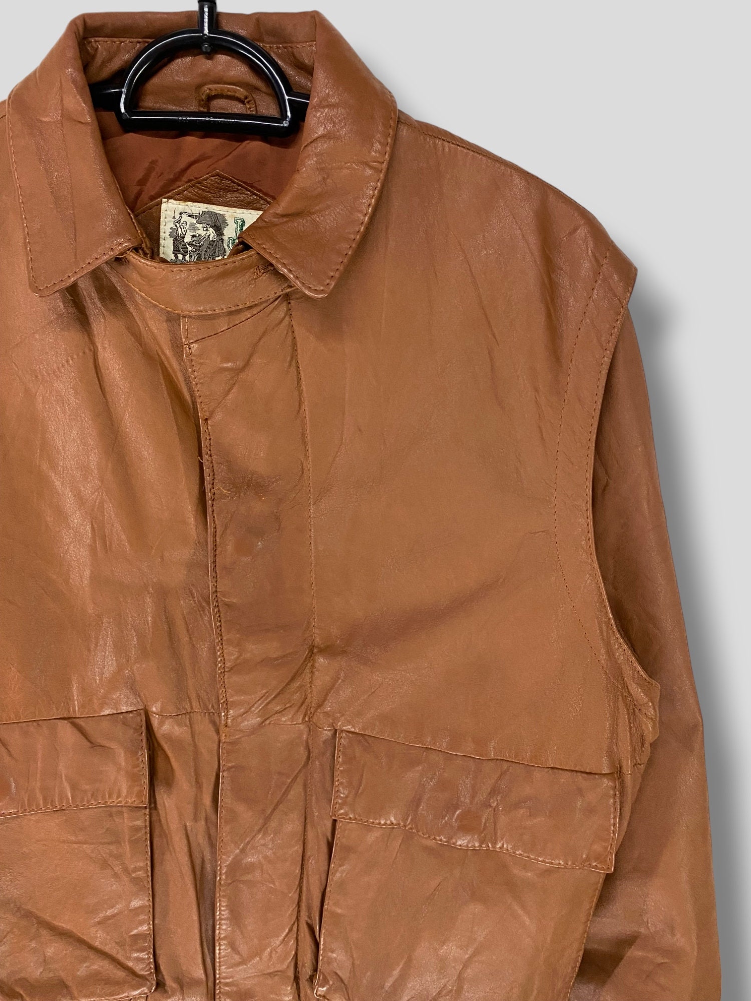 Vintage 90s J & C Haward Inc Type A-2 Cowhide Leather Flight Vintage 90s J & C Haward Inc Type A-2 Cowhide Leather Flight