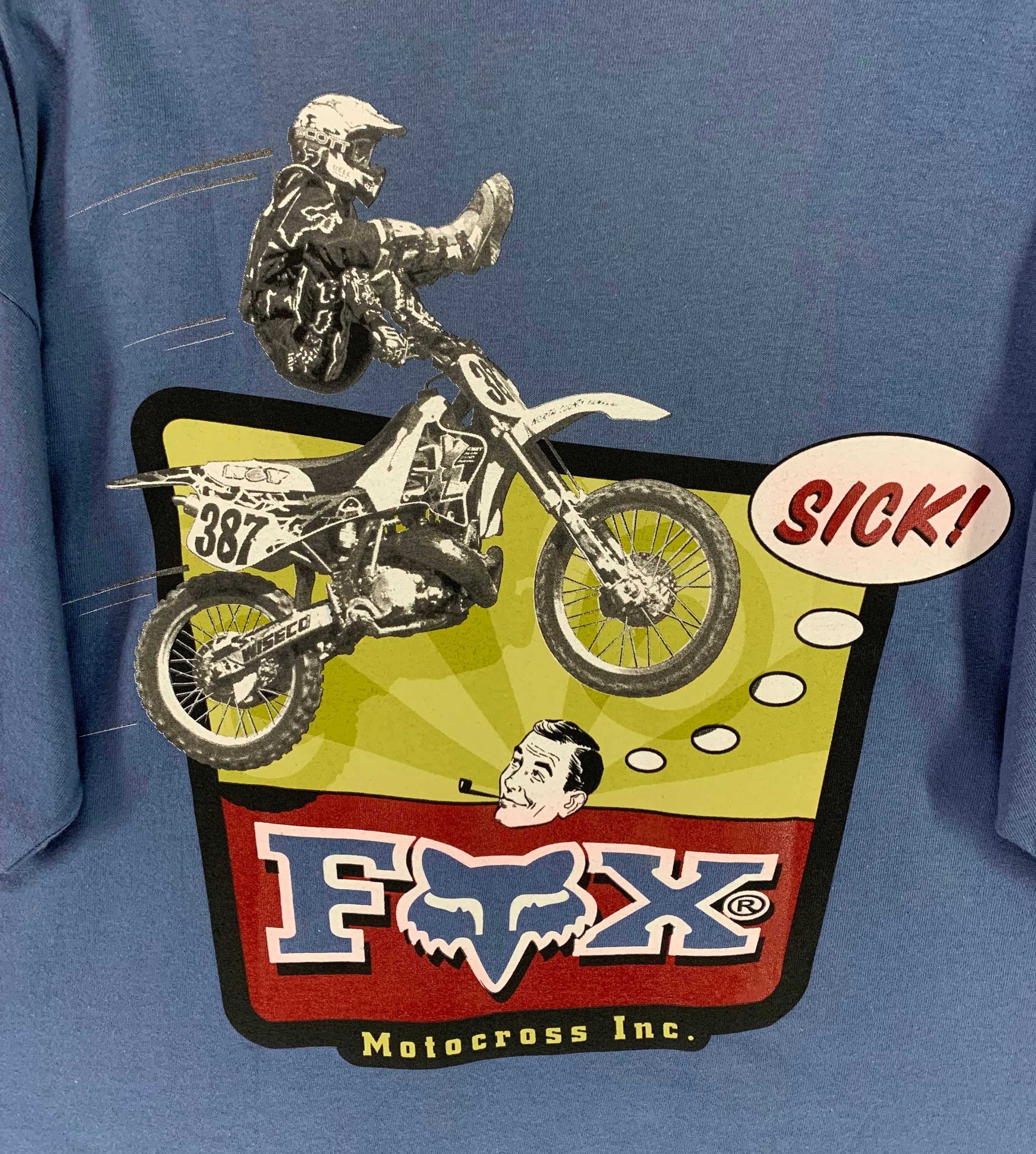Vintage 90s Fox Racing Motocross Inc Tshirt Athletic