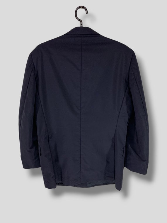 Vintage 90s Burberrys Double Breasted Wool Mohair Blazer Designer  