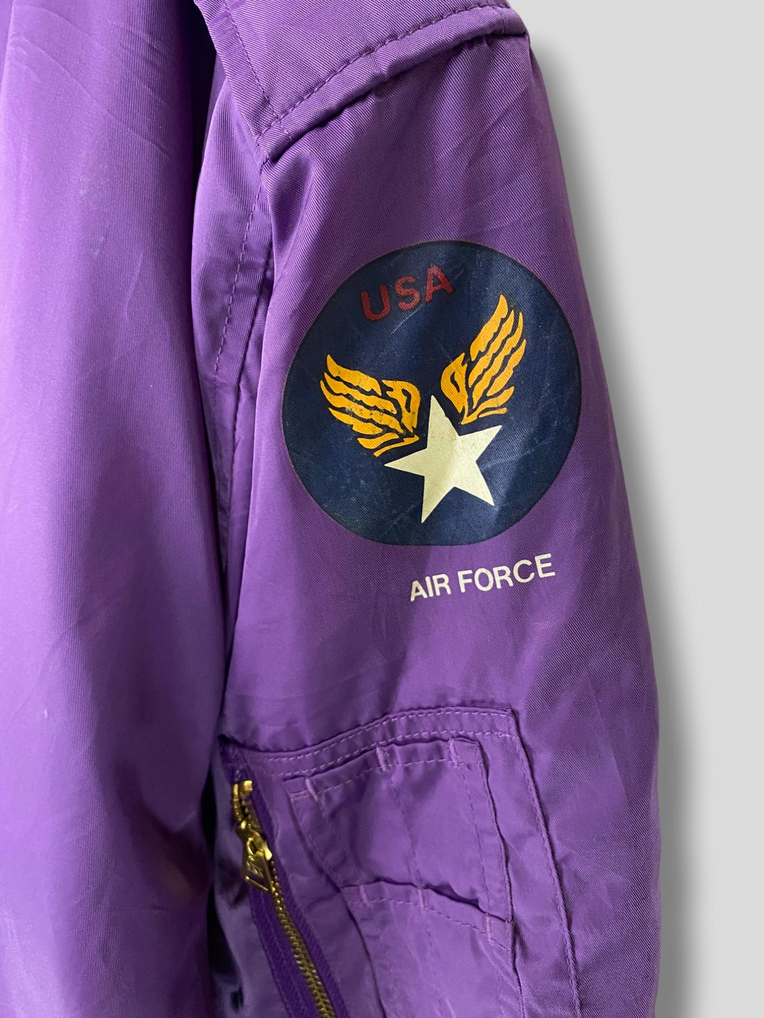 Vintage Pract Studio USAF MA-1 Reversible Bomber Jacket Military