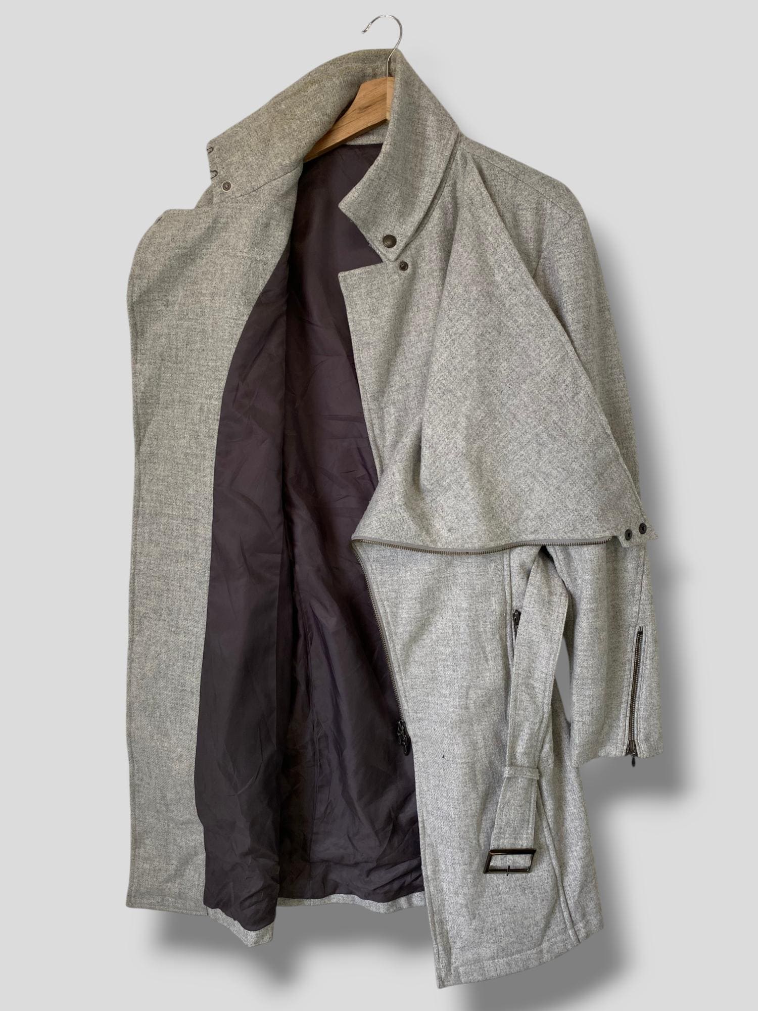 Vintage Y2K Tornado Mart Wool Drape Coat Japanese Brand Casual