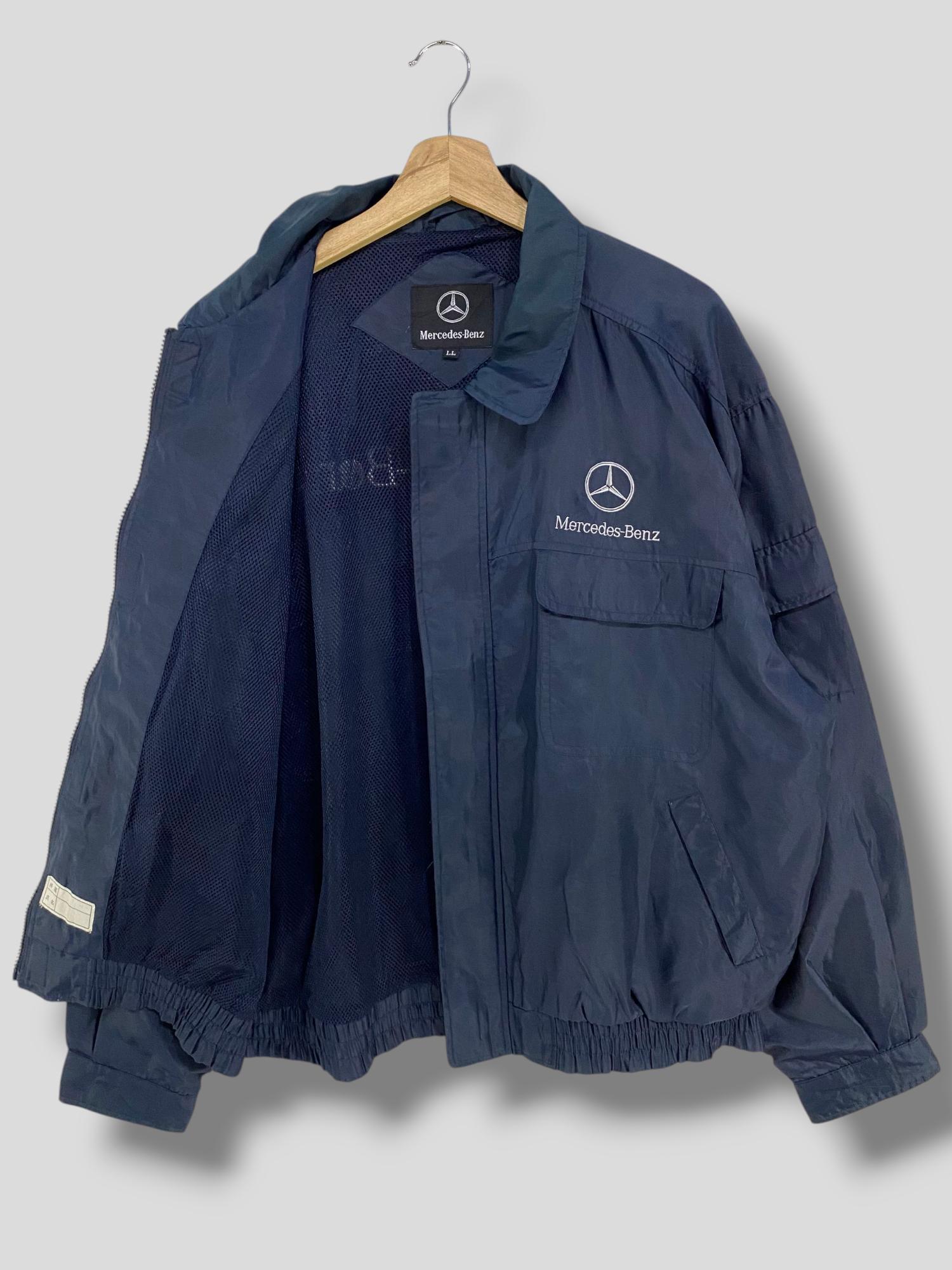 Vintage 90s Mercedes Benz Embroidered Logo Bomber Jacket
