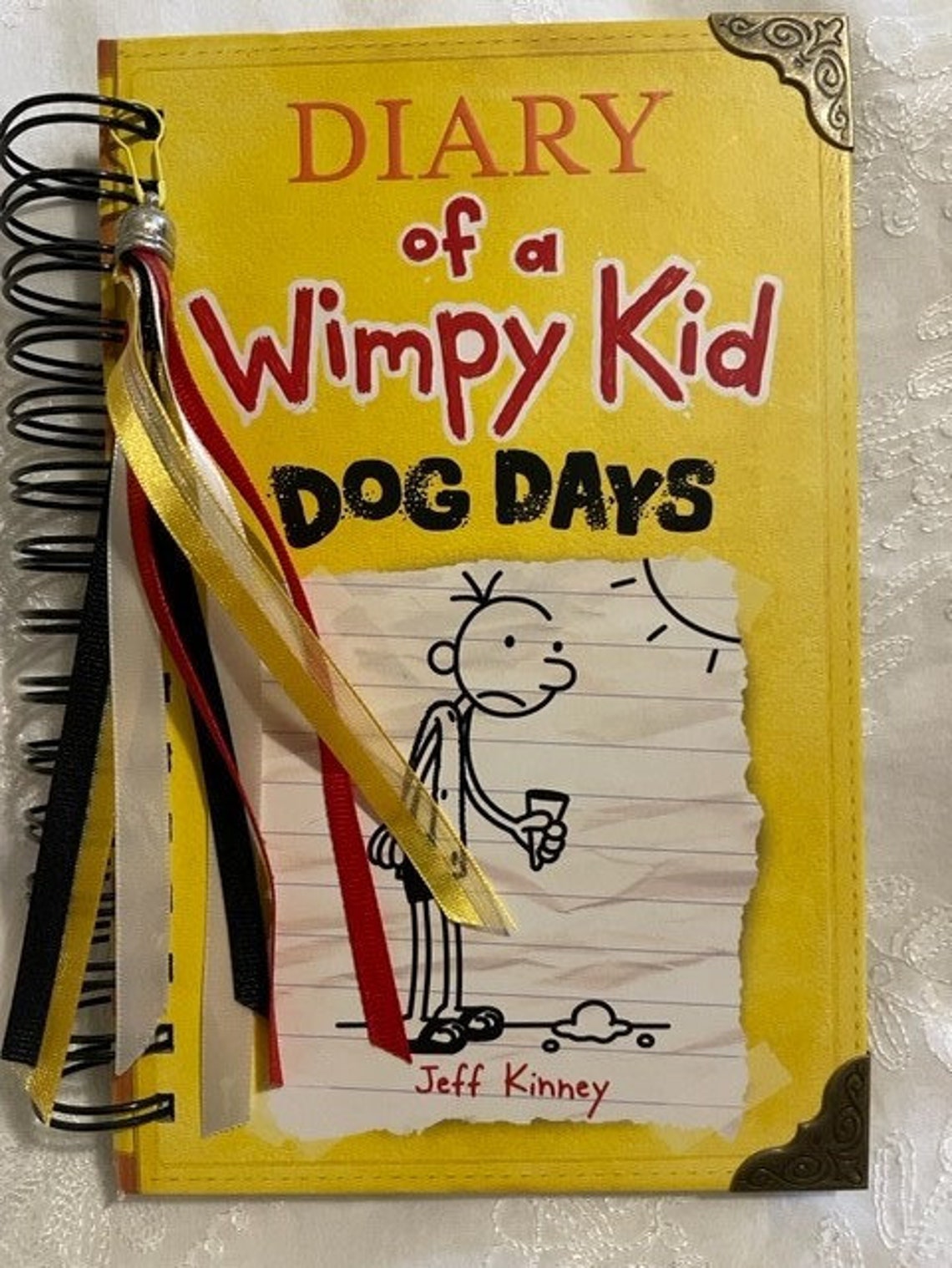 Diary of a Wimpy Kid Blank Journal Yellow Etsy