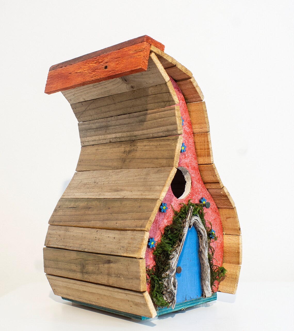 Rustikale ausgefallene Holzfee Vogelhäuser/Landhaus Garten Etsy